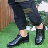 Pantofi Casual Dama din Piele Naturala,Simo,negrii